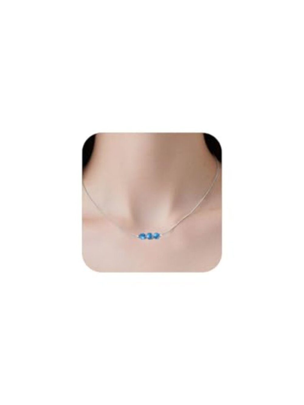 Turquoise Crystal Choker Necklace Healing Stone Pendant Spiritual
